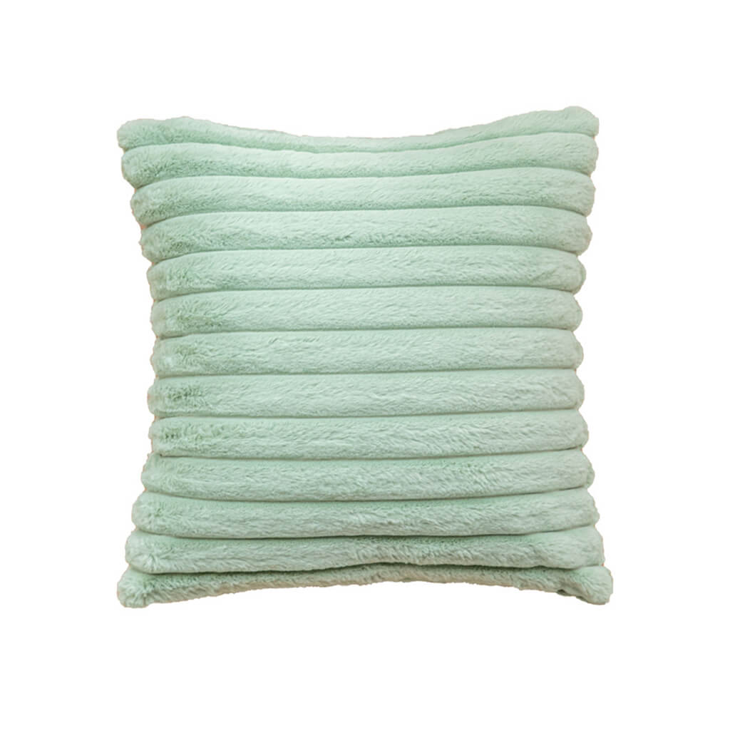 YOUMIKA  -  Ribbed Velvet Fluffy Throw Pillow Cover