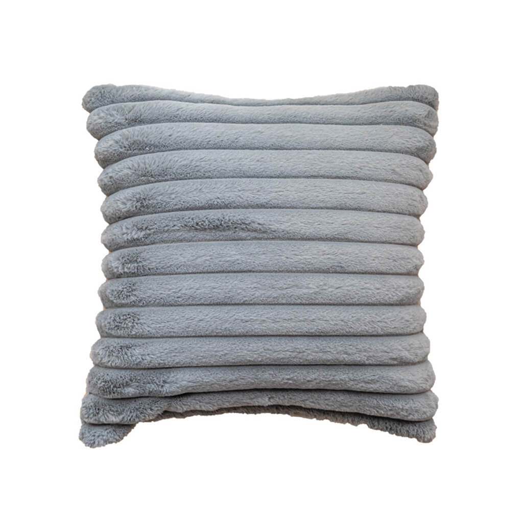 YOUMIKA  -  Ribbed Velvet Fluffy Throw Pillow Cover