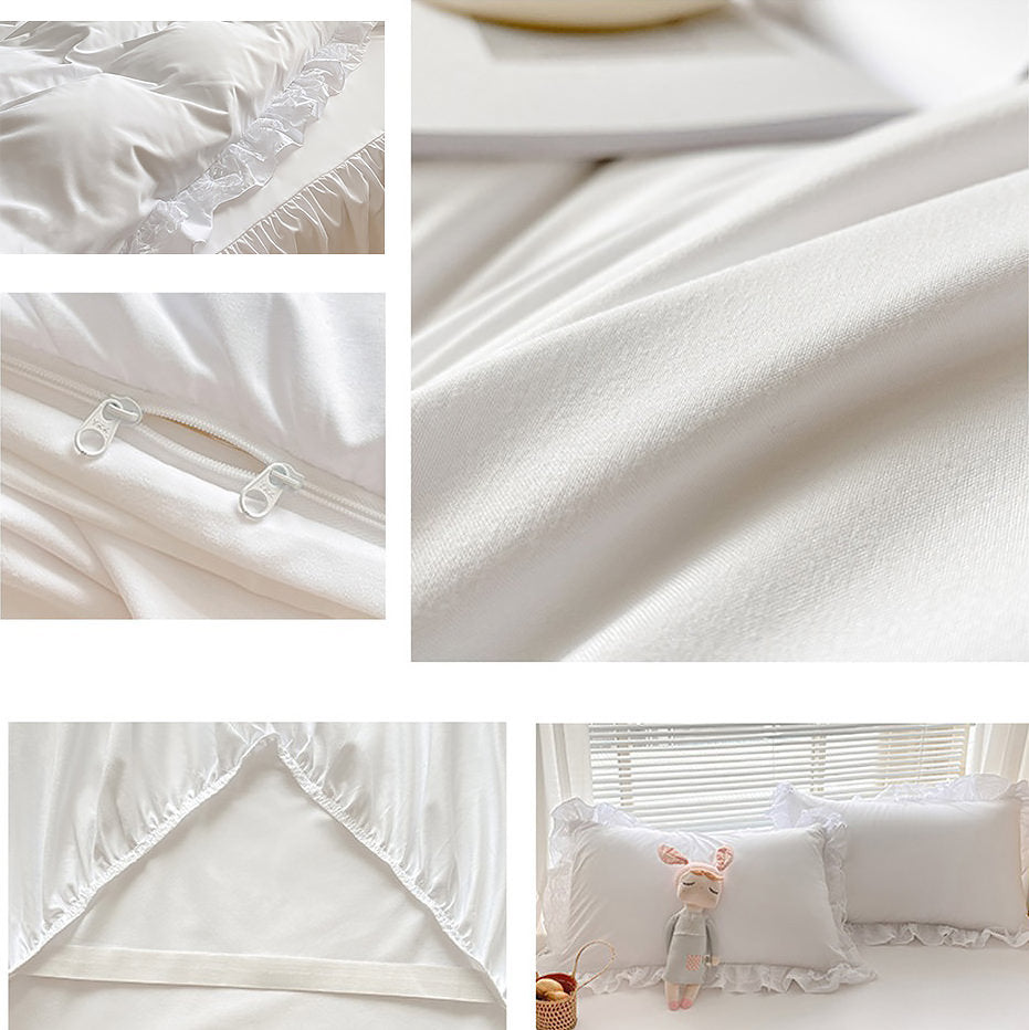 YOUMIKA  - Ruffle Lace Bedding Set