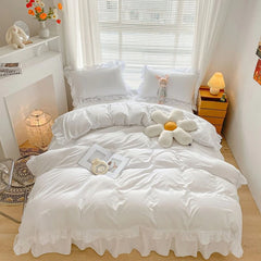 YOUMIKA  - Ruffle Lace Bedding Set