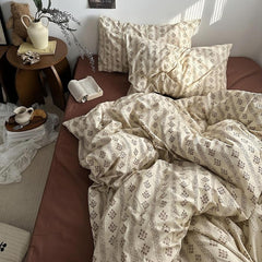 YOUMIKA  -  Old Fashioned Rustic Boho Bedding Set