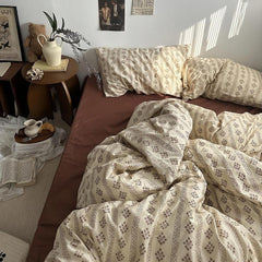 YOUMIKA  -  Old Fashioned Rustic Boho Bedding Set