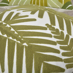 YOUMIKA  -  Sage Green Embroidery Throw Pillow Cover