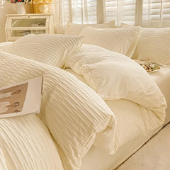 YOUMIKA  - Seersucker Fabric Bedding Set