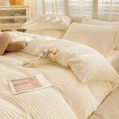 YOUMIKA  - Seersucker Fabric Bedding Set