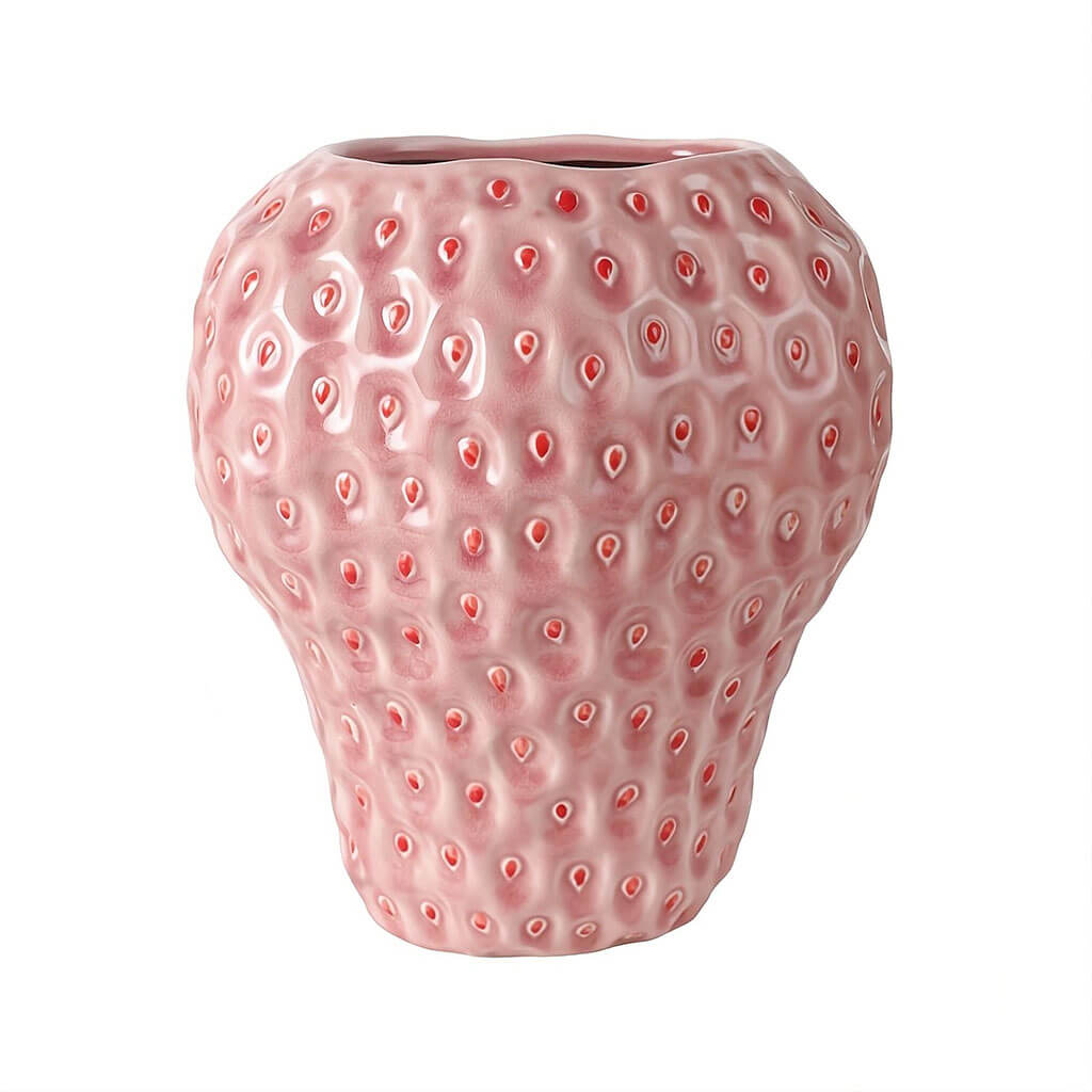 YOUMIKA  -  Strawberry Textured Ceramic Vase