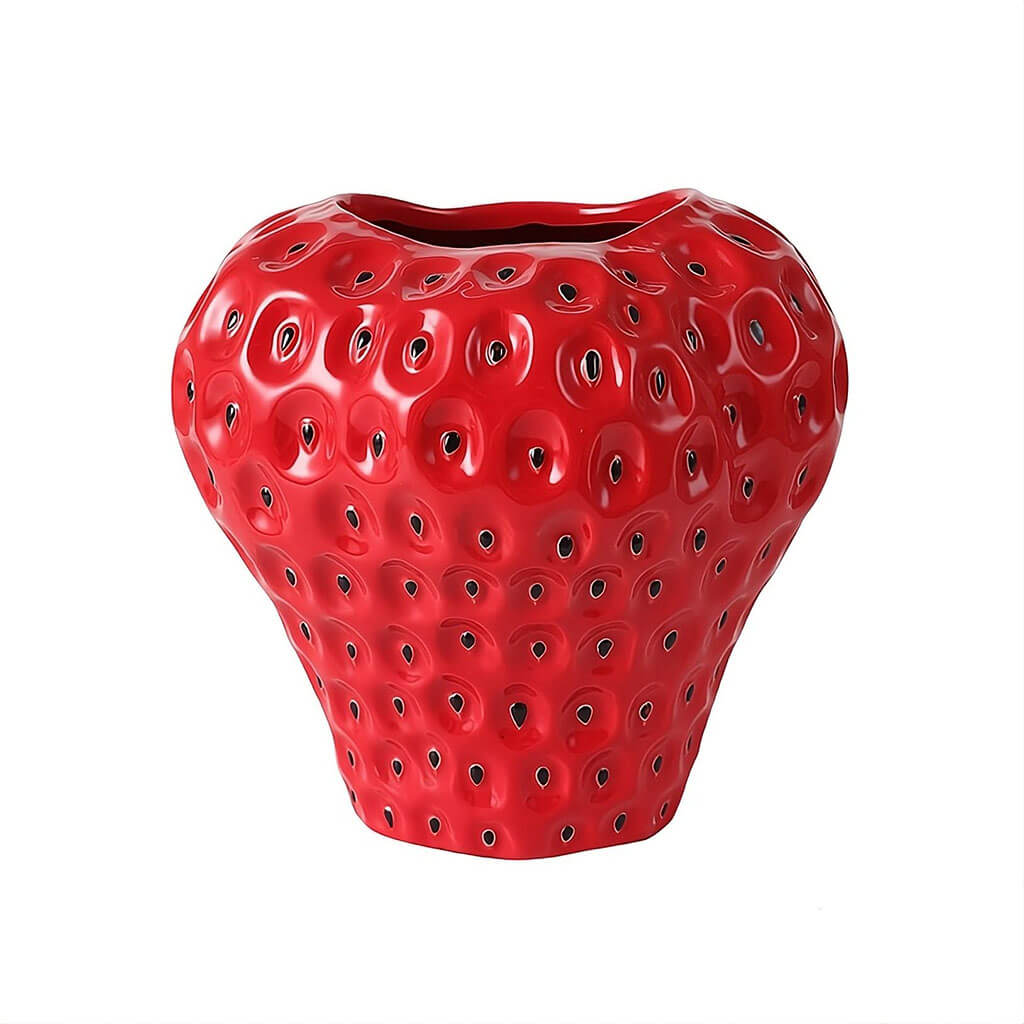 YOUMIKA  -  Strawberry Textured Ceramic Vase