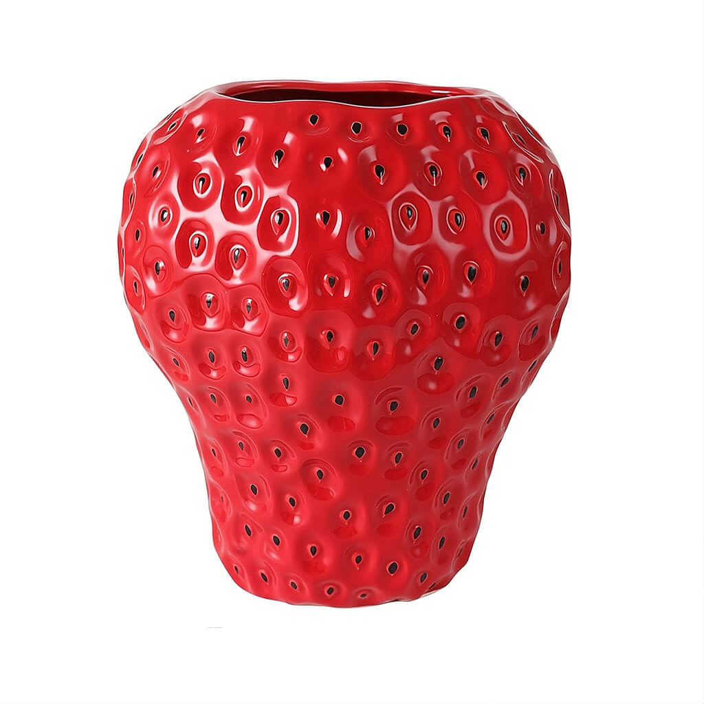 YOUMIKA  -  Strawberry Textured Ceramic Vase