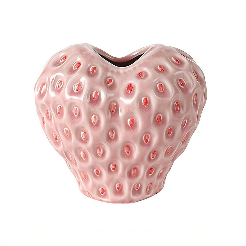 YOUMIKA  -  Strawberry Textured Ceramic Vase