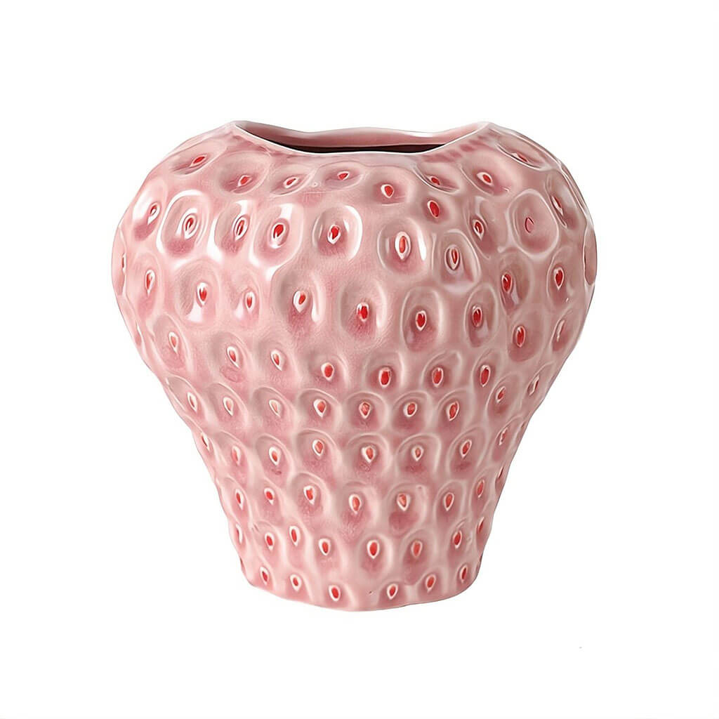 YOUMIKA  -  Strawberry Textured Ceramic Vase