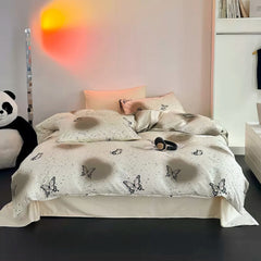 YOUMIKA  - Vintage Butterflies Y2K Aesthetic Bedding Set