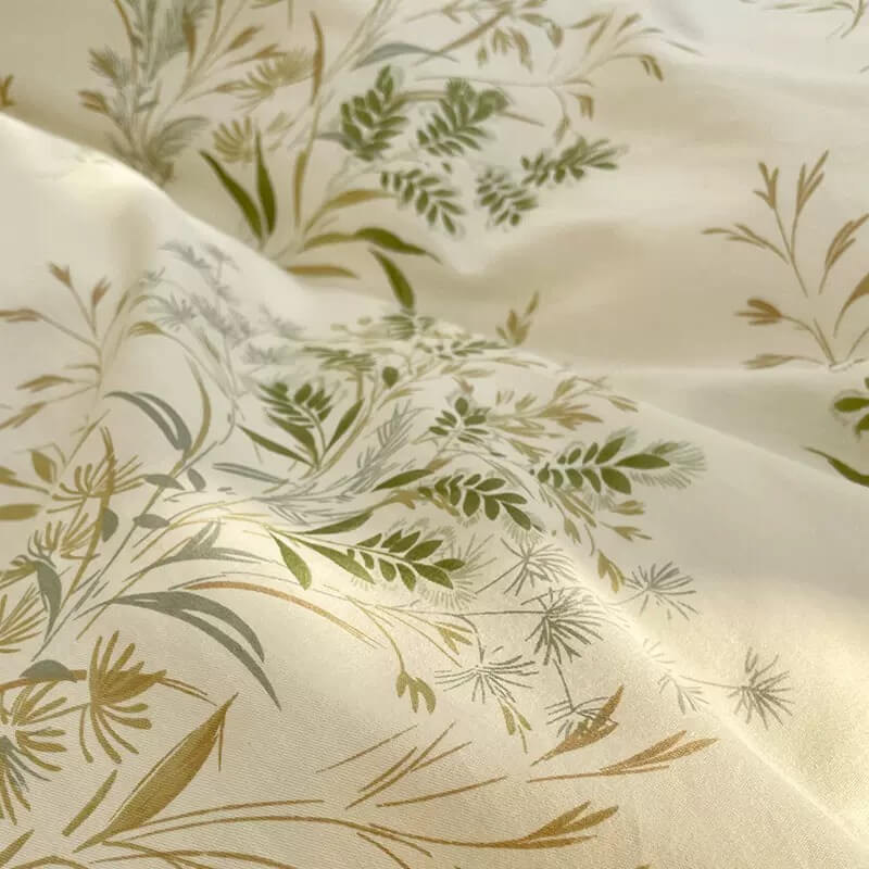 YOUMIKA  - Vintage Pale Floral Print Bedding Set