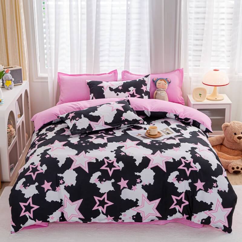 YOUMIKA  - Y2K Stars Bedding Set