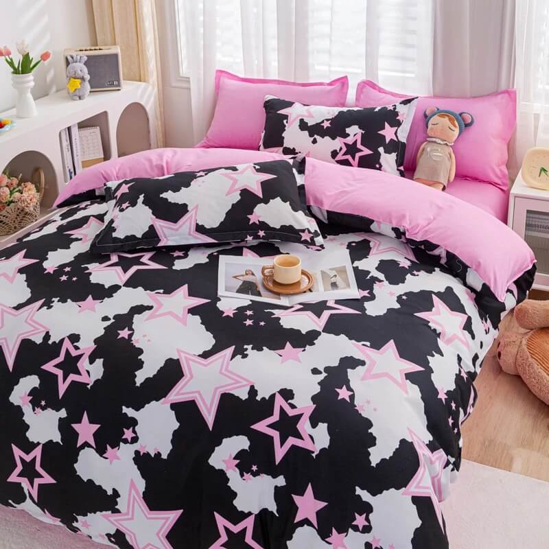 YOUMIKA  - Y2K Stars Bedding Set