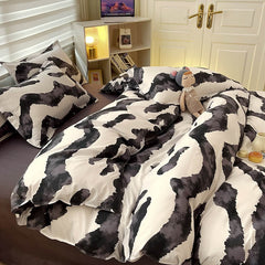 YOUMIKA  - Zebra Art Print Bedding Set