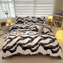 YOUMIKA  - Zebra Art Print Bedding Set